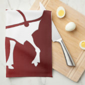 Kerstrendierhanddoeken, aangepaste vakantiehanddoe theedoek (Quarter Fold)