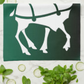 Kerstrendierhanddoeken, aangepaste vakantiehanddoe theedoek (Gevouwen)