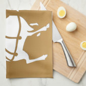 Kerstrendierhanddoeken, aangepaste vakantiehanddoe theedoek (Quarter Fold)