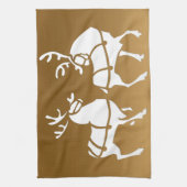 Kerstrendierhanddoeken, aangepaste vakantiehanddoe theedoek (Verticaal)