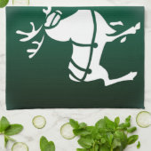 Kerstrendierhanddoeken, aangepaste vakantiehanddoe theedoek (Gevouwen)