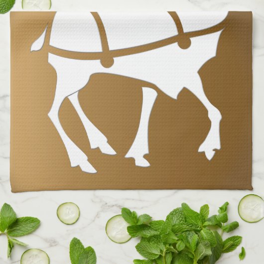 Kerstrendierhanddoeken, aangepaste vakantiehanddoe theedoek (Gevouwen)