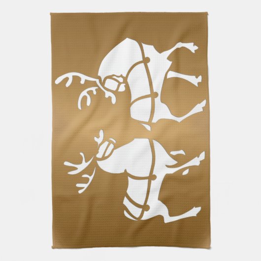 Kerstrendierhanddoeken, aangepaste vakantiehanddoe theedoek (Verticaal)