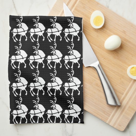 Kerstrendierhanddoeken, aangepaste vakantiehanddoe theedoek (Quarter Fold)