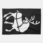 Kerstrendierhanddoeken, aangepaste vakantiehanddoe theedoek (Horizontaal)