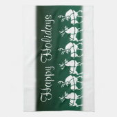 Kerstrendierhanddoeken, aangepaste vakantiehanddoe theedoek (Verticaal)