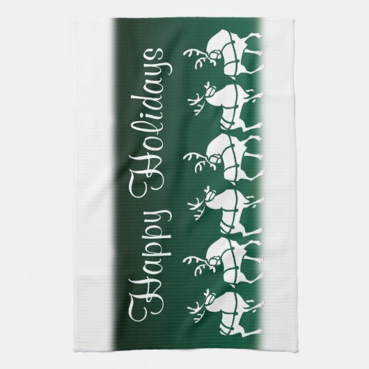 Kerstrendierhanddoeken, aangepaste vakantiehanddoe theedoek (Verticaal)