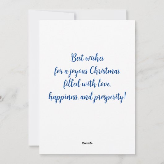 Kerstrendierhandschildpad-Waterverf Feestdagenkaart (Achterkant)