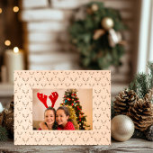 kerstrendierhout gegraveerde lijstjes