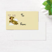 kerstrendierkaartje voor vliegen visitekaartje (Bureau)