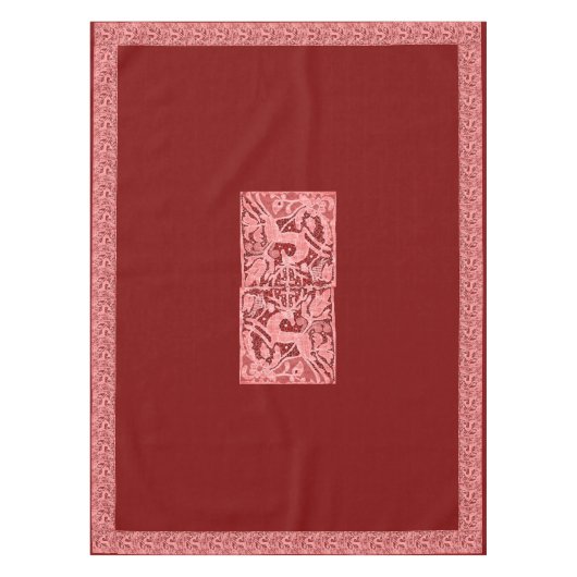 Kerstrendierkant 52" x 70" tafelkleed (Voorkant)