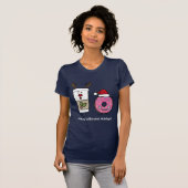 Kerstrendierkoffie en Santa Donut T-shirt (Voorkant volledig)
