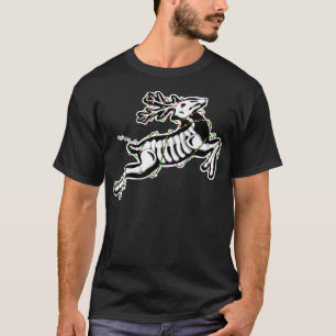 kerstrendierlijk tandbaars Taidermy skelet T-shirt
