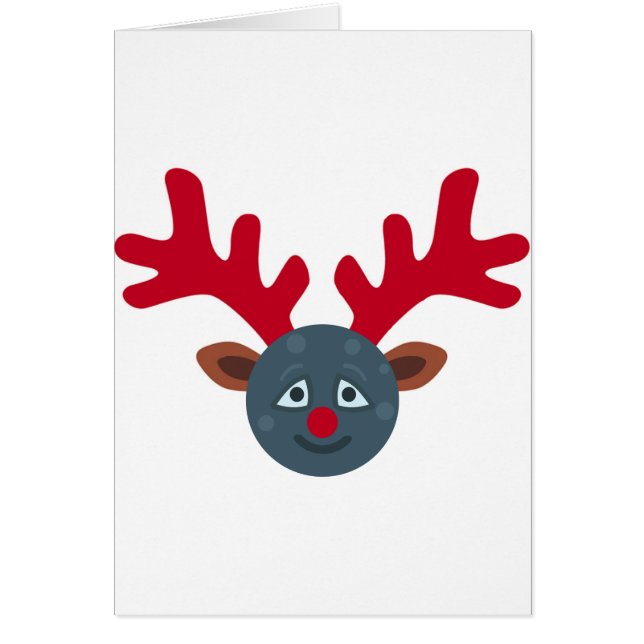 kerstrendiermaan emoji (Voorkant)
