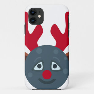 kerstrendiermaan emoji iPhone 11 hoesje