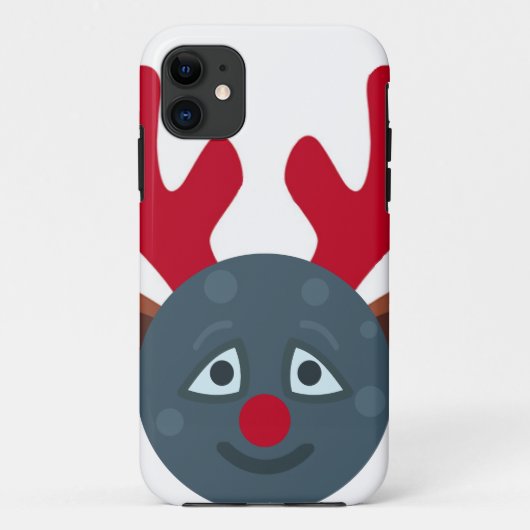 kerstrendiermaan emoji Case-Mate iPhone case (Achterkant)