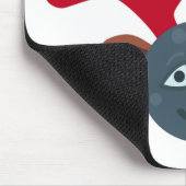 kerstrendiermaan emoji muismat (Hoek)