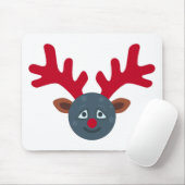 kerstrendiermaan emoji muismat (Met muis)