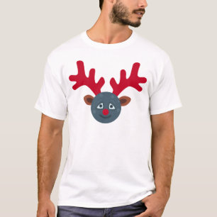 kerstrendiermaan emoji t-shirt