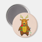 kerstrendiermagneet magneet (Voorkant / Achterkant)