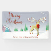 Kerstrendiernaam Spandoek (Horizontaal)