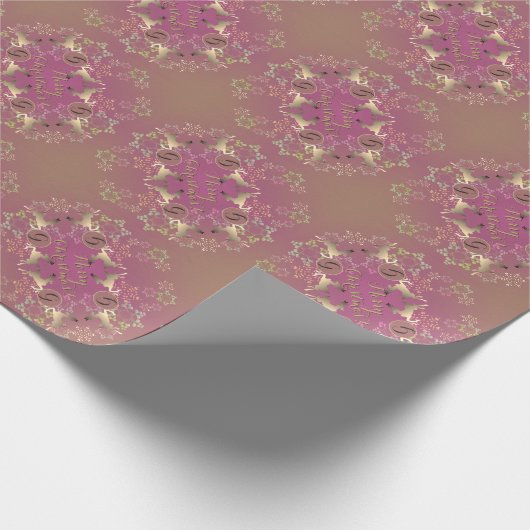 Kerstrendierpapier en snowflakes cadeaupapier (Hoek)