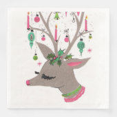 kerstrendierpartij luiers servetten (Voorkant)