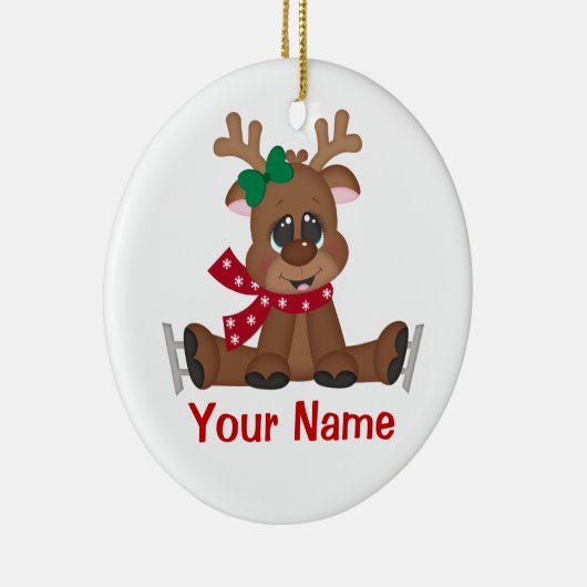 Kerstrendierpassie Keramisch Ornament (Rechts)