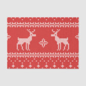 Kerstrendierpatronen Jumper Knit Pattern Tissuepapier (Voorkant)