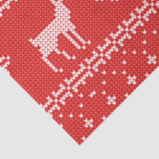 Kerstrendierpatronen Jumper Knit Pattern Tissuepapier (Detail)