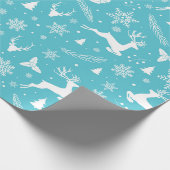 Kerstrendierpatroon Cadeaupapier (Hoek)