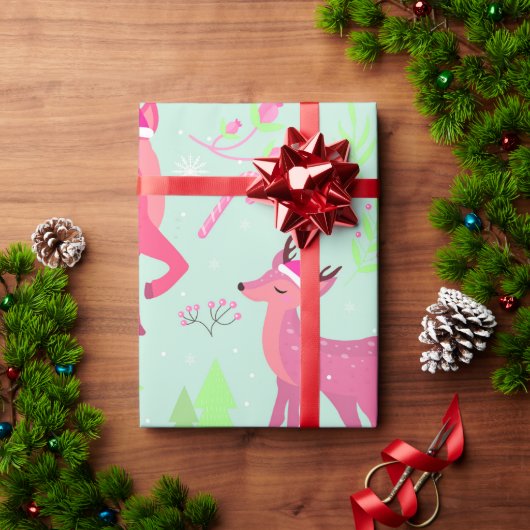 Kerstrendierpatroon Cadeaupapier (Feestdagen Geschenken)