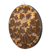 kerstrendierpatroon dartbord (Voorkant Rechts)