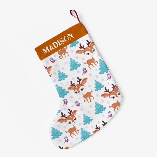 kerstrendierpatroon kleine kerstsok (Achterkant (Hangend))