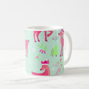 Kerstrendierpatroon Koffiemok