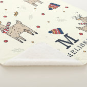 kerstrendierpatroon op maat sherpa deken (3/4)