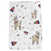 Kerstrendierpatroon Petten Medium Cadeauzakje (Achterkant)