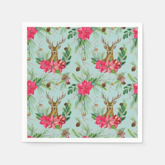 Kerstrendierpatroonpapier Servet (Voorkant)
