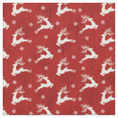 Kerstrendierpatroonrood Stof (Close Up)