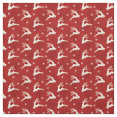 Kerstrendierpatroonrood Stof (Swatch)