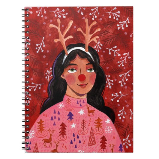 Kerstrendierportret Notitieboek (Voorkant)