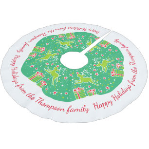 kerstrendierprankelen over geschenke boomrokken kerstboom rok