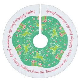 kerstrendierprankelen over geschenke boomrokken kerstboom rok