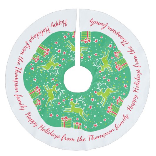 kerstrendierprankelen over geschenke boomrokken kerstboom rok (Voorkant)