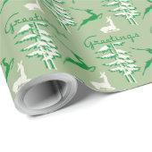 Kerstrendierrendierentuin uit 1940  cadeaupapier (Rol Hoek)