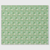 Kerstrendierrendierentuin uit 1940  cadeaupapier (Vlak)