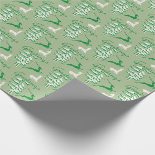 Kerstrendierrendierentuin uit 1940  cadeaupapier