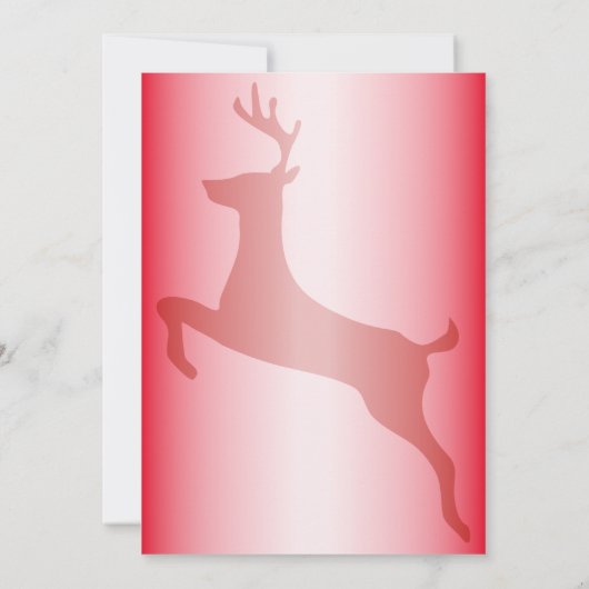 Kerstrendierrode Feestdagen uitnodiging (Achterkant)