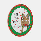 kerstrendierronde Ornament personaliseren (Rechts)
