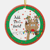 kerstrendierronde Ornament personaliseren (Voorkant)
